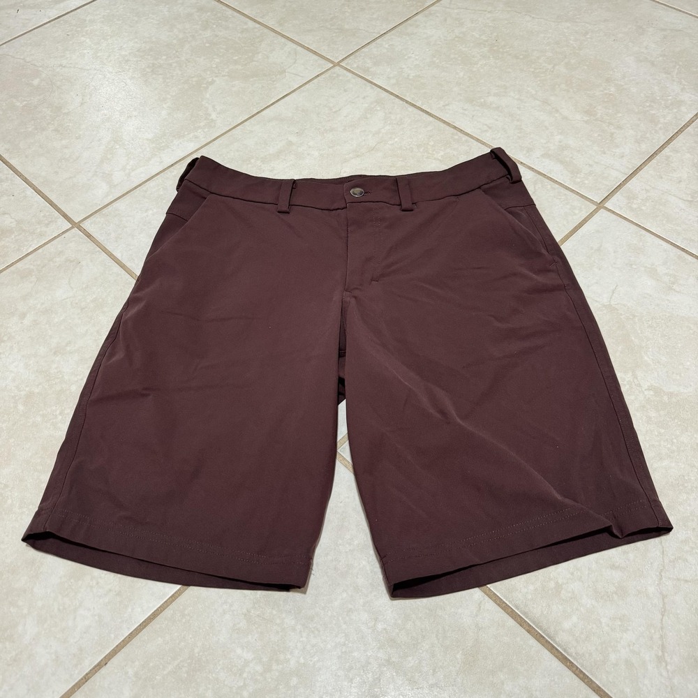 Lululemon Shorts Mens 30 Burgundy Commission Short Warpstreme Golf Chino Stretch